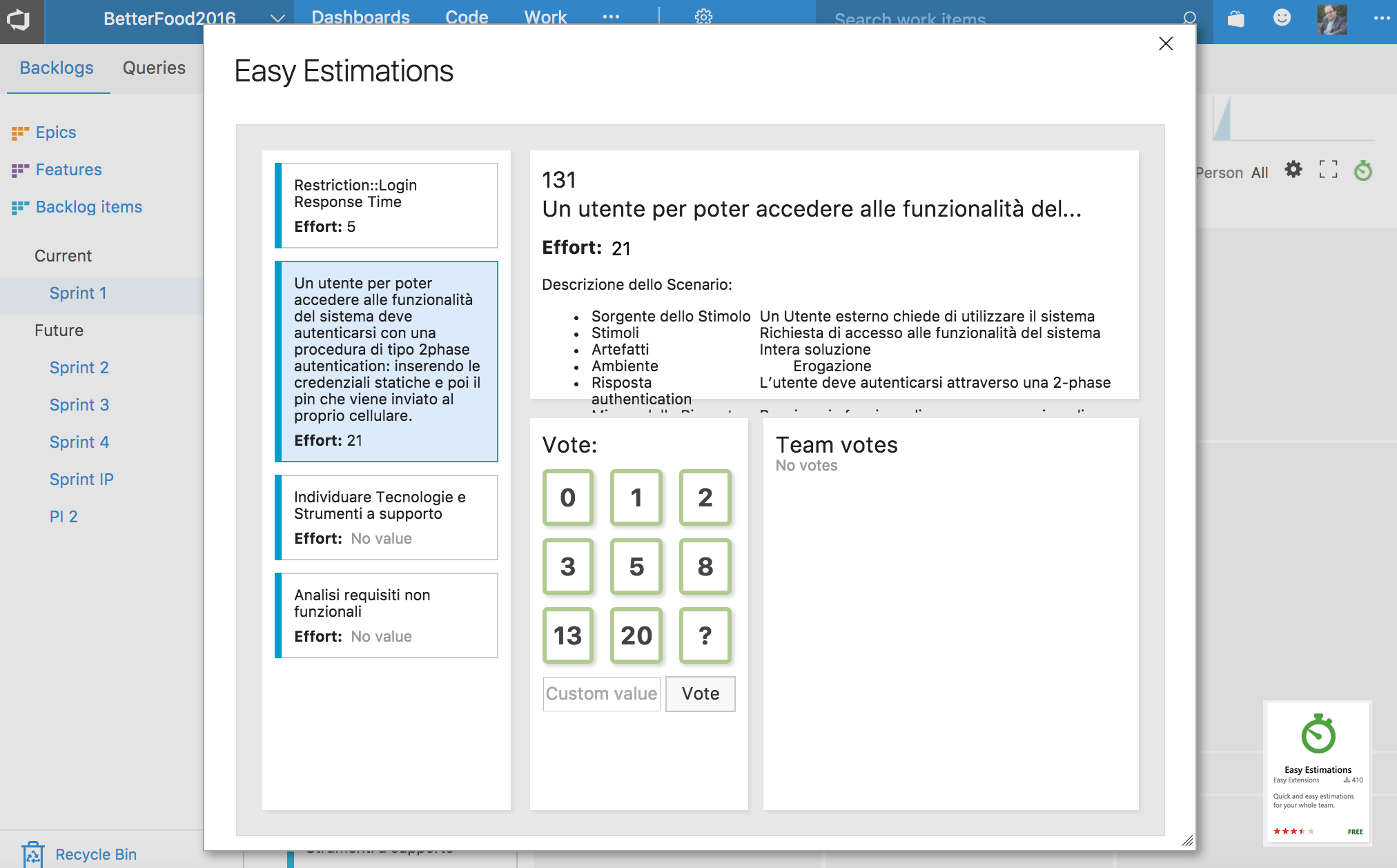 extention easy estimation