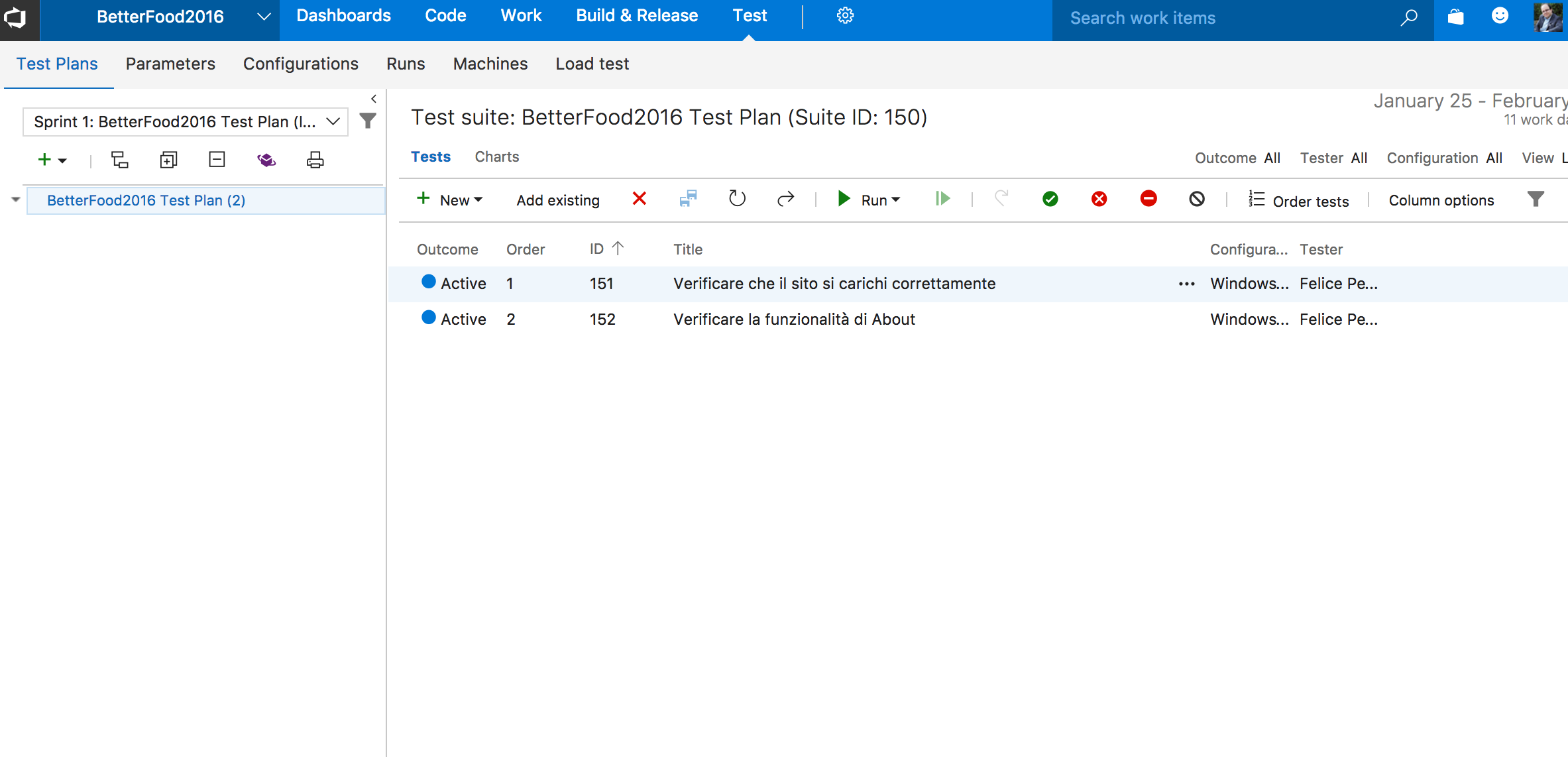 vsts test plan