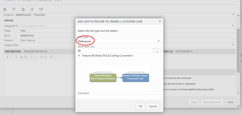 nfr feature rule linking